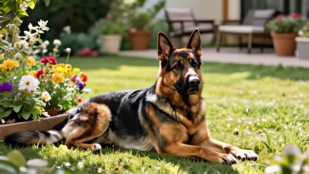 german shepherd bloat prevention signs
