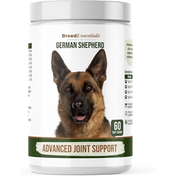 Dog Hip & Joint Supplement for German Shepherd Glucosamine 60 Soft Chews