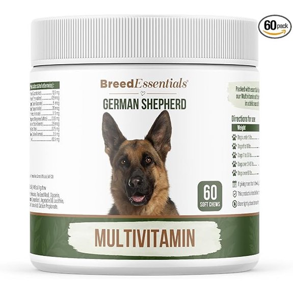 Dog Multivitamin for German Shepherd Dog Vitamins 60 Soft Chews