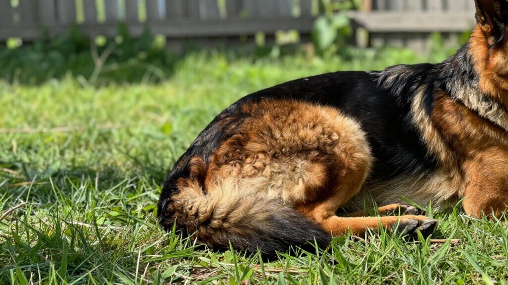 german shepherd tail types explained
