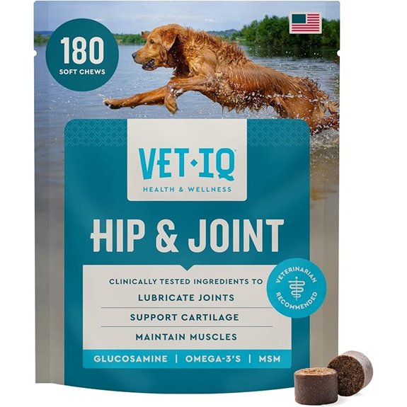 VetIQ Glucosamine Hip & Joint Chews for Dogs (180 Count)