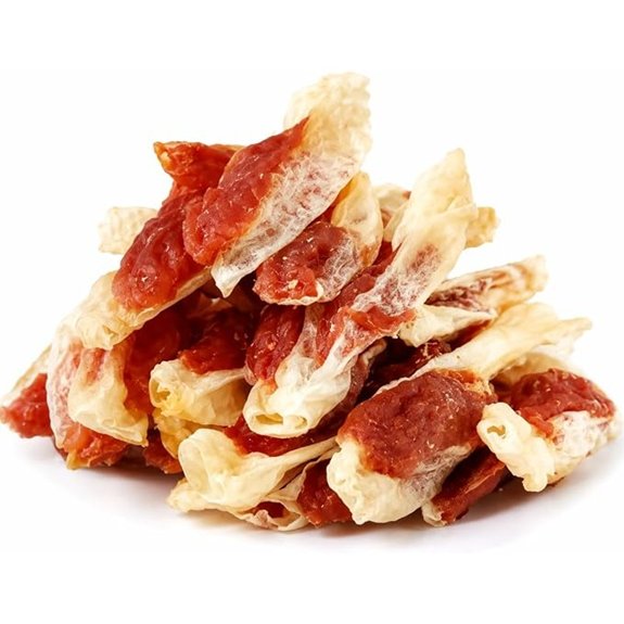 Duck Wrapped Rabbit Ear Dog Chew Treats Grain Free