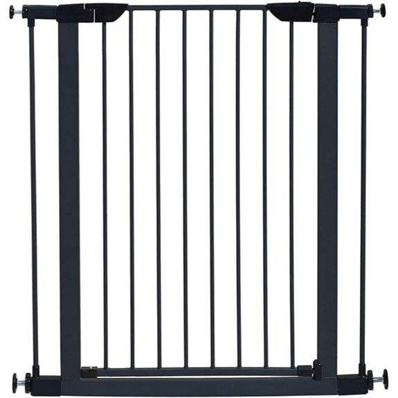 Midwest 29 Steel Dog Gate with Glow Strips Graphite