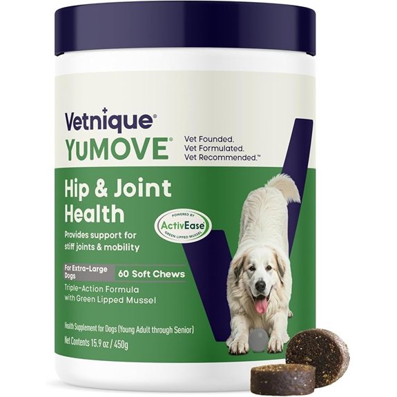 YuMOVE Large Dog Hip & Joint Supplement Soft Chews Green Lipped Mussel