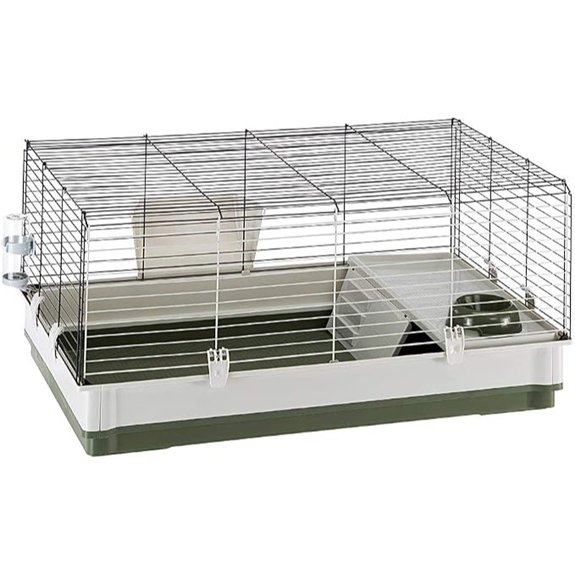 Ferplast Krolik Green Rabbit Cage Deluxe with Accessories