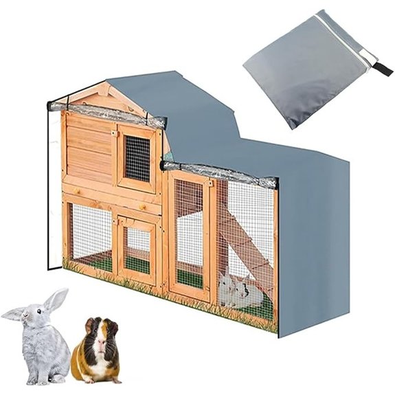 Triangle Rabbit Hutch Cover (Grey)