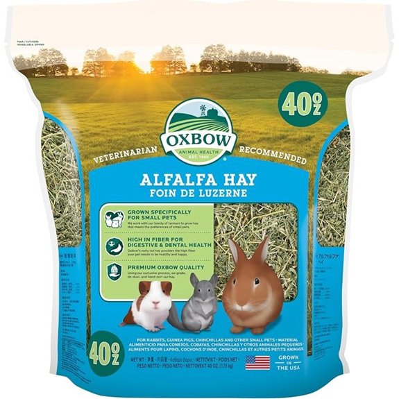 hand sorted de dusted alfalfa hay