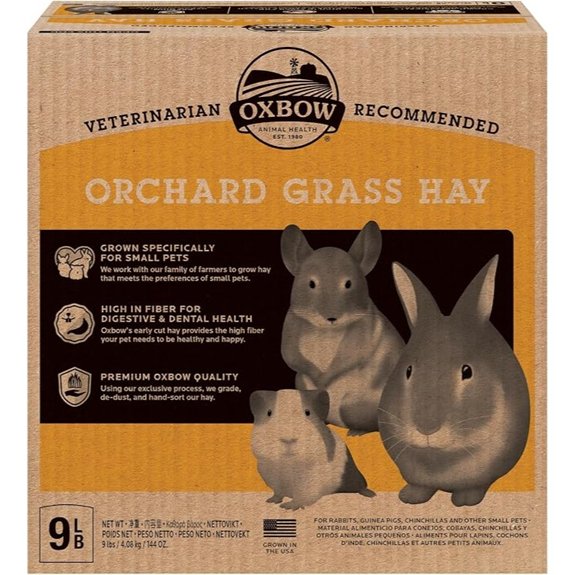 Oxbow Orchard Hay Rabbit & Guinea Pig Hay Hand-Sorted De-Dusted 9 lb