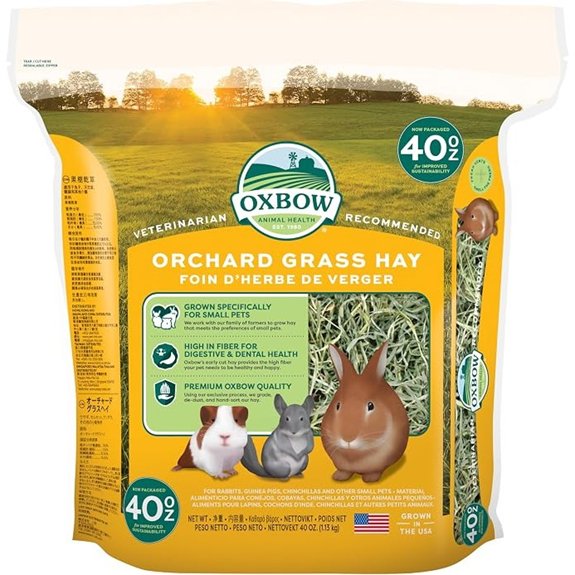 Oxbow Orchard Hay Rabbit & Guinea Pig Hay Hand-Sorted De-Dusted 40 oz