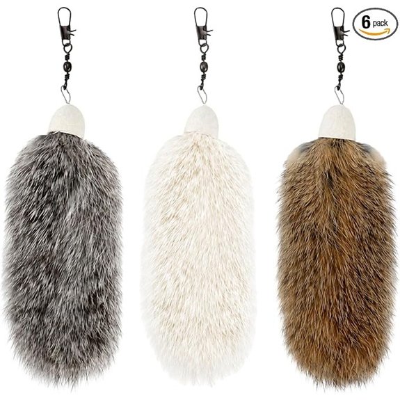 3 Pack Handmade Rabbit Fur Cat Toy Refills