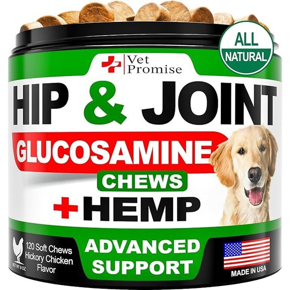 Hemp Hip and Joint Support Supplement for Dogs - Glucosamine for Dogs