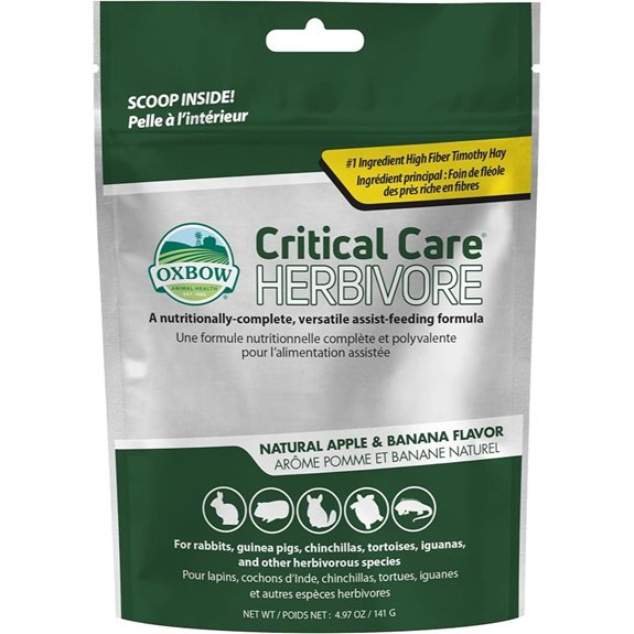 Oxbow Critical Care Herbivore Rabbit & Guinea Pig Apple Banana 141 g