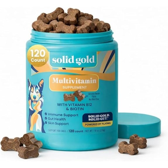 Solid Gold Dog Vitamins Multivitamin Chews for Immune & Skin 120ct