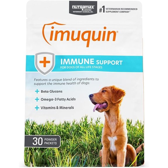 Nutramax Imuquin Immune Support Supplement for Dogs Powder Packets 30ct