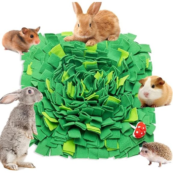 Rabbit Foraging Mat Interactive Bunny Snuffle Feeding Toy