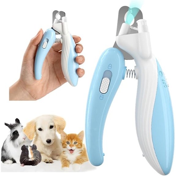 Cat Dog Pet Nail Clippers with Light