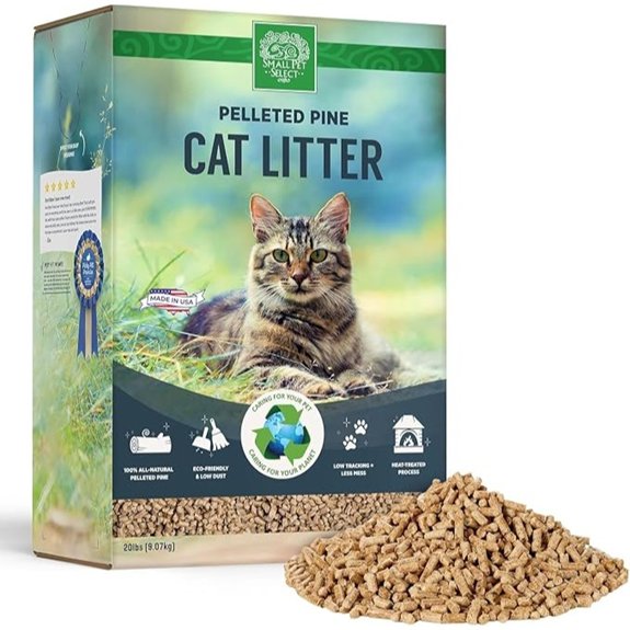 Small Pet Select Pine Pellet Cat Litter Non-Clumping Low Dust 20 lb