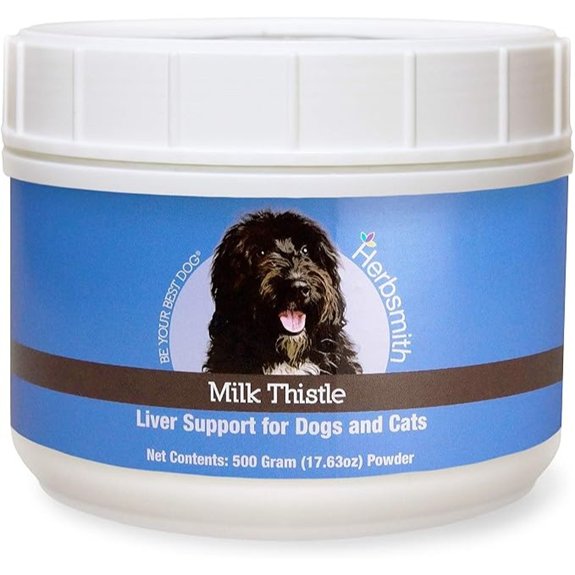 Herbsmith Organic Milk Thistle Powder for Dogs and Cats Made in USA
