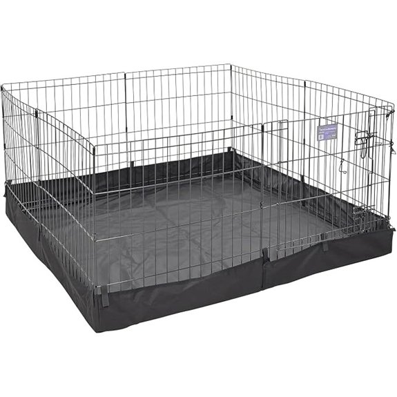 MidWest Homes for Pets Square Exercise Pen Fabric Mesh Bottom