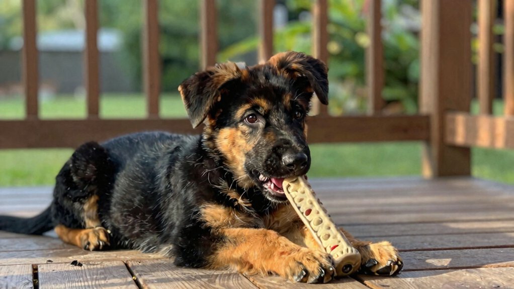 messy 4 5 month puppy teething