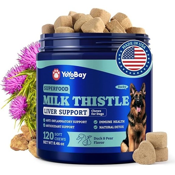 Milk Thistle Liver Support Chews for Dogs Immune Health