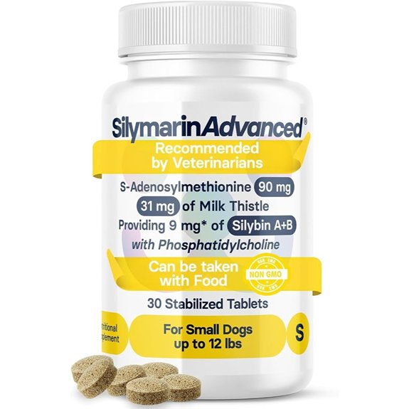 Liver Health Supplement for Small Dogs with Milk Thistle