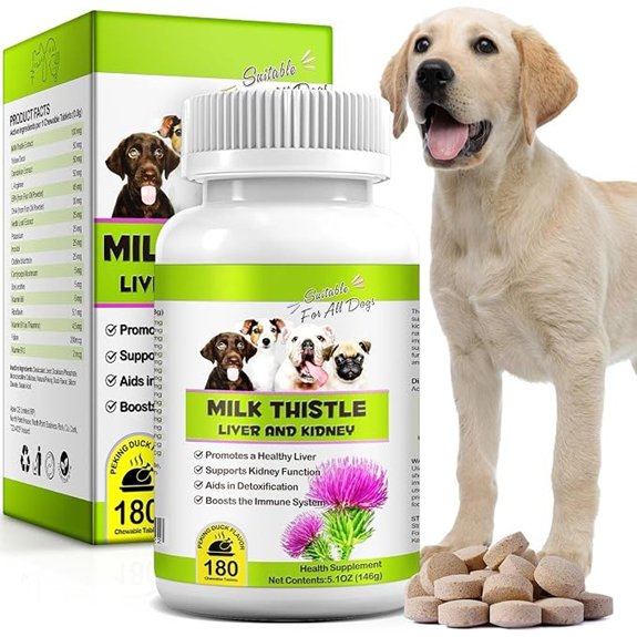 Milk Thistle Supplement for Dogs with Natural Liver Support