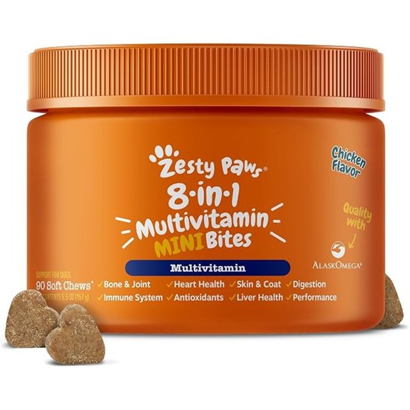 Zesty Paws Dog Vitamins - Dog Multivitamins Mini Chicken 90 Ct