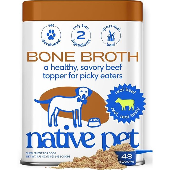 Native Pet Bone Broth for Dogs Joint Heart Health