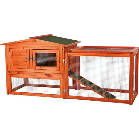 TRIXIE Natura Outdoor Rabbit Hutch with Run
