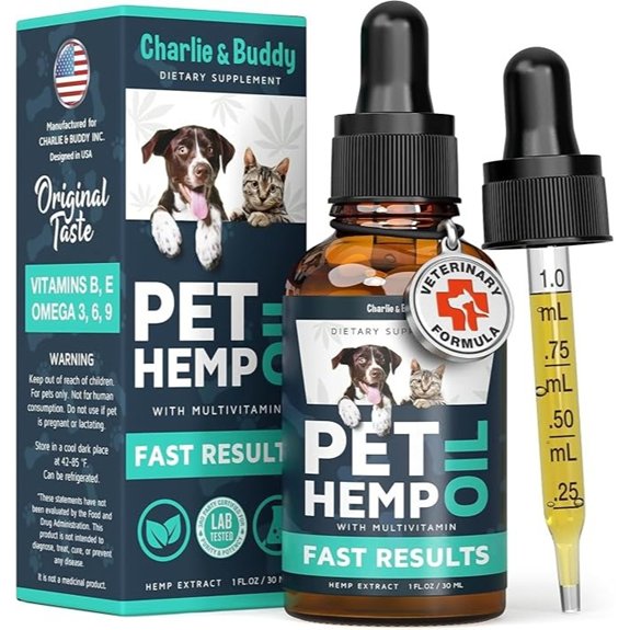 Hemp Oil for Dogs Cats - Natural Calming Pet Anxiety Stress & Pain Relief