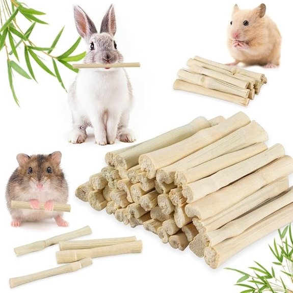 Sukh 240g Rabbit Chew Sticks - Natural Sweet Bamboo Chew for Small Animals