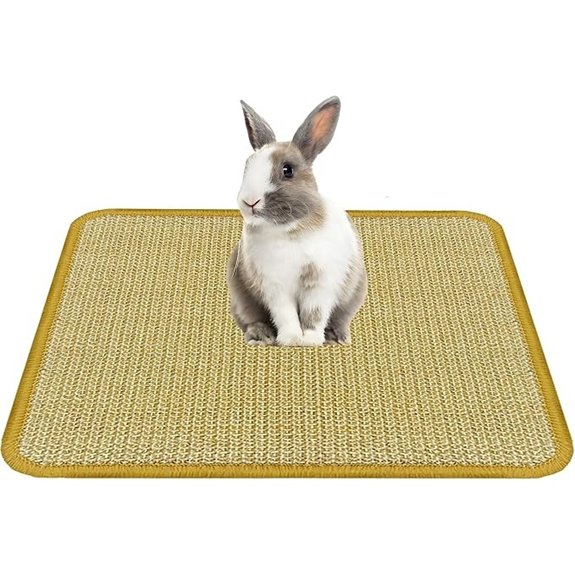 DYAUS Natural Sisal Rabbit Scratch Pad and Bed