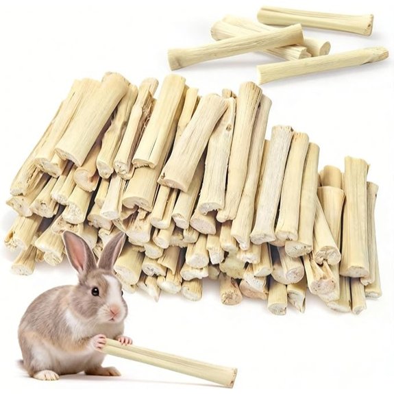 2.2Lb/1000g Natural Sweet Bamboo Chew Toys for Rabbit Chew Sticks