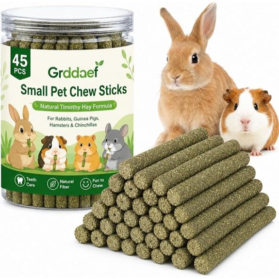 Grddaef Natural Timothy Grass Rabbit Toys