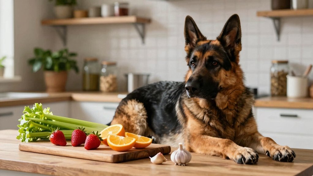 never feed german shepherd alliums