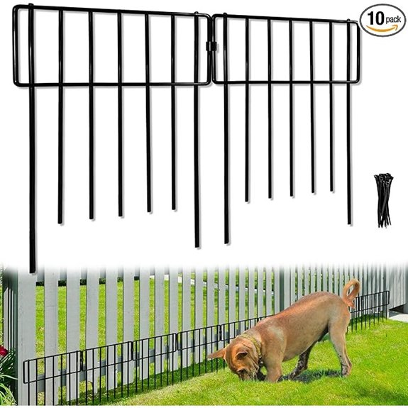 Thrivinest No Dig Animal Barrier Fence for Small Garden
