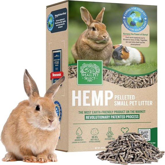 Small Pet Select Hemp Pellet Bedding Non-Clumping Rabbits 20 lb