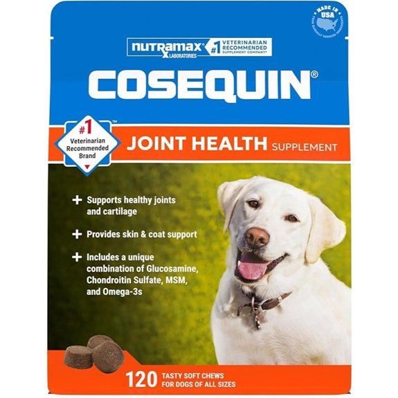 Nutramax Cosequin Joint Supplement for Dogs Skin & Coat Soft Chews,120ct
