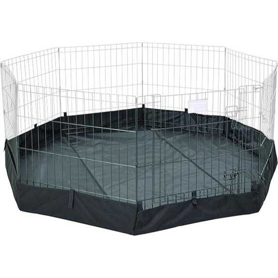 MidWest Homes for Pets Octagon Exercise Pen Fabric Mesh Bottom