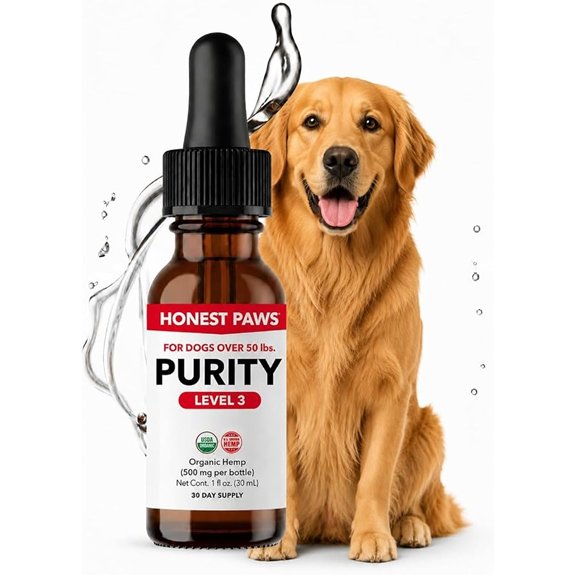 Hemp Oil for Dogs Over 50 lbs Omega 3-6-9 Joint Support & Calming 1oz