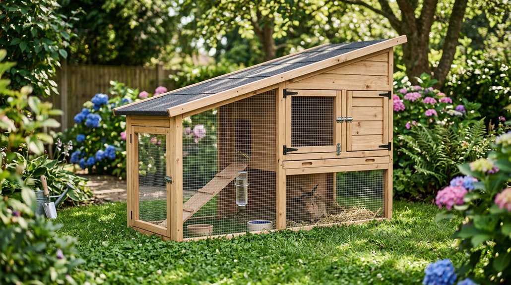 outdoor bunny thriving summer cages