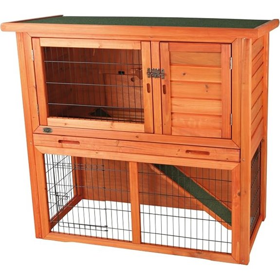 TRIXIE Natura Outdoor Rabbit Hutch with Run
