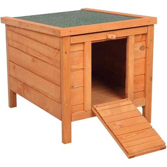 Weatherproof Wooden Bunny Rabbit Cat Hutch Outdoor Shelter