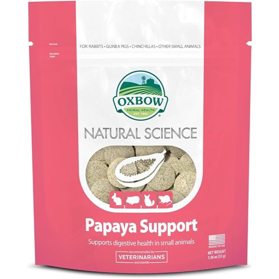 Oxbow Papaya Support Rabbit & Guinea Pig Digestive Supplement 1.16 oz