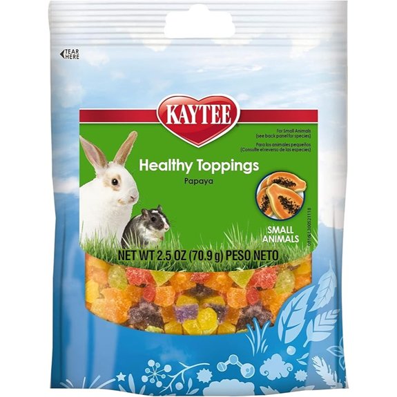 Kaytee Healthy Toppings Papaya Rabbit Treats 2.5 Oz