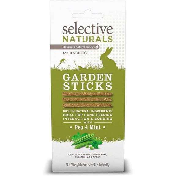 Selective Naturals Garden Sticks Pea & Mint For Rabbits 2.1-Ounce