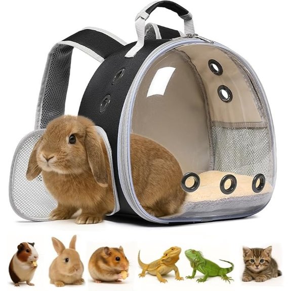 Bunny Guinea Pig Rabbit Bearded Dragon Kitten Carrier Backpack