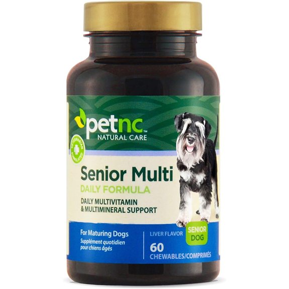PetNC Senior Multi Chewables for Dogs Daily Vitamins 60 Count