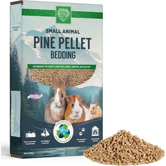 Small Pet Select Pine Pellet Bedding for Rabbits & Guinea Pigs 8 lb